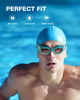 Picture of ZIONOR Swim Goggles, G1 SE Swimming Goggles Anti-fog for Adult Men Women, UV Protection, No Leaking (Clear Lens Green Frame)