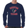 Picture of Team Fan Apparel NFL Adult Gameday Football Crewneck Sweatshirt - Cotton Blend - Stay warm, comfortable & stylish on game day (Houston Texans - Navy, Adult Large)
