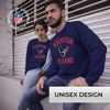 Picture of Team Fan Apparel NFL Adult Gameday Football Crewneck Sweatshirt - Cotton Blend - Stay warm, comfortable & stylish on game day (Houston Texans - Navy, Adult Large)
