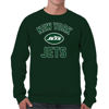 Picture of Team Fan Apparel NFL Adult Gameday Football Crewneck Sweatshirt - Cotton Blend - Stay warm, comfortable & stylish on game day (New York Jets - Forest Green, Adult Large)