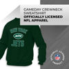 Picture of Team Fan Apparel NFL Adult Gameday Football Crewneck Sweatshirt - Cotton Blend - Stay warm, comfortable & stylish on game day (New York Jets - Forest Green, Adult XXX-Large)