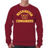 Picture of Team Fan Apparel NFL Adult Gameday Football Crewneck Sweatshirt - Cotton Blend - Stay warm, comfortable & stylish on game day (Washington Commanders - Maroon, Adult XX-Large)