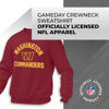 Picture of Team Fan Apparel NFL Adult Gameday Football Crewneck Sweatshirt - Cotton Blend - Stay warm, comfortable & stylish on game day (Washington Commanders - Maroon, Adult XX-Large)