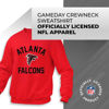 Picture of Team Fan Apparel NFL Adult Gameday Football Crewneck Sweatshirt - Cotton Blend - Stay warm, comfortable & stylish on game day (Atlanta Falcons - Red, Adult Small)