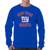 Picture of Team Fan Apparel NFL Adult Gameday Football Crewneck Sweatshirt - Cotton Blend - Stay warm, comfortable & stylish on game day (New York Giants - Royal, Adult X-Large)