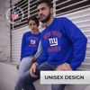 Picture of Team Fan Apparel NFL Adult Gameday Football Crewneck Sweatshirt - Cotton Blend - Stay warm, comfortable & stylish on game day (New York Giants - Royal, Adult X-Large)