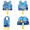 Picture of Pottwal Swim Vest for Kids - Swim Jacket for 3-6 Years (40-66LBS) - Buoyancy Aid Made of Neoprene & EPE - with Adjustable Crotch Strap - Blue