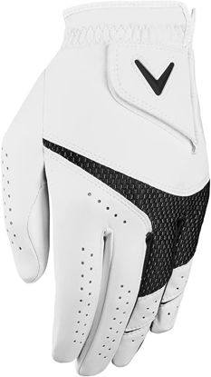 Picture of Callaway Golf Weather Spann Glove (Worn on Left Hand, Ladies, Medium, White (2-pack))