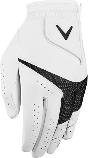 Picture of Callaway Golf Weather Spann Glove (Worn on Left Hand, Ladies, Medium, White (2-pack))