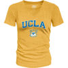 Picture of Blue 84 UCLA Bruins Women's Tri-Blend T-Shirt Vintage Arch Over Secondary Color, Golden, Small