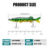 Picture of TRUSCEND Fishing Lures for Bass Trout Segmented Multi Jointed Swimbaits Slow Sinking Swimming Lures for Freshwater Saltwater Fishing Lures Kit