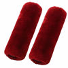 Picture of OGLAND 2 Pack Genuine Sheepskin Wool Car Seat Belt Pads for Auto Car Seatbelt Covers, Soft Shoulder Pad, Neck Cushion Protector(Claret)