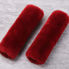 Picture of OGLAND 2 Pack Genuine Sheepskin Wool Car Seat Belt Pads for Auto Car Seatbelt Covers, Soft Shoulder Pad, Neck Cushion Protector(Claret)