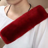 Picture of OGLAND 2 Pack Genuine Sheepskin Wool Car Seat Belt Pads for Auto Car Seatbelt Covers, Soft Shoulder Pad, Neck Cushion Protector(Claret)
