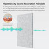Picture of Amantech 12 Pack Acoustic Panels Self Adhesive Sound Proof Foam, High Density Sound Acoustic Panel, 16X12X0.4 Inch Rectangle Panels in Home, Office, Reccording Room, Studio,and more(Silver Gray)