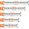 Picture of runzoos Piano Key Stickers for 88/76/61/54/49 Keys, Removable Piano Stickers for Beginners, Piano Keyboard Stickers for Kids, Keyboard Stickers for Piano Keys, Piano Key Labels Notes (Black)