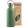 Picture of Bambaw Travel Water Bottle 32oz, Green Water Bottle No Straw, Non-insulated Single Wall Stainless Water Bottle, Hiking Water Bottle, 1 Liter Water Bottle with Handle - Sage Green