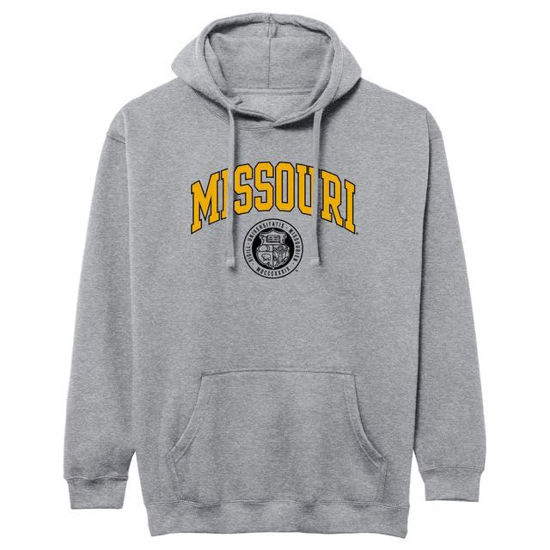 Picture of Barnesmith University of Missouri MU, Mizzou Tigers Hooded Sweatshirt, Heritage, Charcoal Grey, Medium