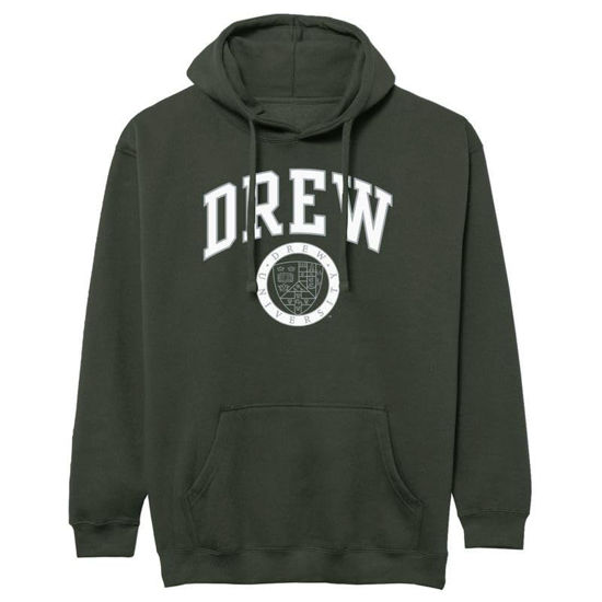 Picture of Barnesmith Drew University Rangers Hooded Sweatshirt, Heritage, Green, Small