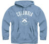Picture of Barnesmith Columbia University Ivy League Unisex Hooded Sweatshirt, Heritage Logo, Light Blue, XX-Large