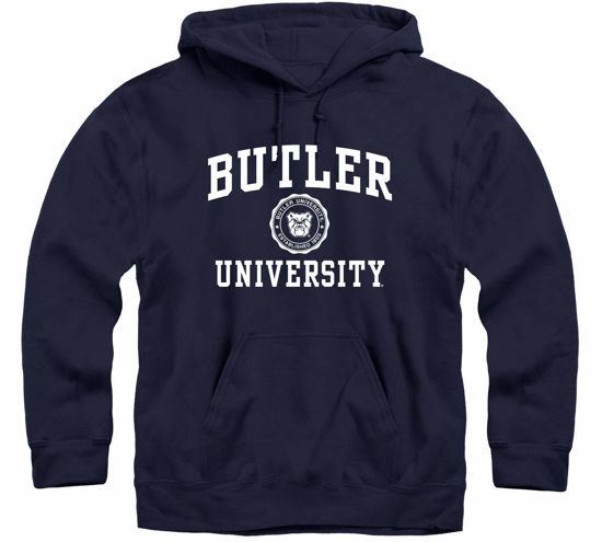 Picture of Barnesmith Butler University Bulldogs Hooded Sweatshirt, Heritage, Navy, Small