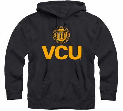 Picture of Barnesmith Virginia Commonwealth University Rams Hooded Sweatshirt, Heritage, Black, Small