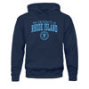 Picture of Barnesmith University of Rhode Island Rams Hooded Sweatshirt, Heritage, Navy, Large