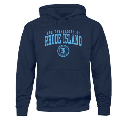 Picture of Barnesmith University of Rhode Island Rams Hooded Sweatshirt, Heritage, Navy, Large