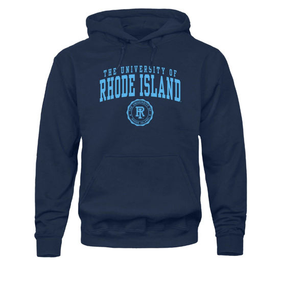 Picture of Barnesmith University of Rhode Island Rams Hooded Sweatshirt, Heritage, Navy, Small