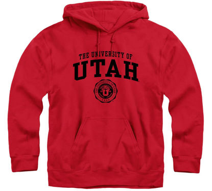 Picture of Barnesmith University of Utah Utes Hooded Sweatshirt, Heritage, Red, X-Large