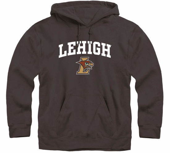 Picture of Barnesmith Lehigh University Hawks Hooded Sweatshirt, Heritage, Brown, Medium