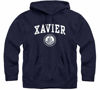 Picture of Barnesmith Xavier University Musketeers Hooded Sweatshirt, Heritage, Navy, Large