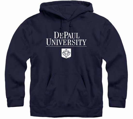 Picture of Barnesmith DePaul University Blue Demons Hooded Sweatshirt, Heritage, Navy, Medium