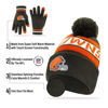 Picture of Ultra Game Unisex Kid's Standard Super Soft Winter Beanie Knit Hat with Extra Warm Touch Screen Gloves, Team Color 1
