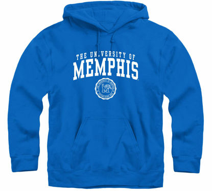 Picture of Barnesmith University of Memphis Tigers Hooded Sweatshirt, Heritage, Royal Blue, Medium