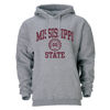 Picture of Barnesmith Mississippi State University MSU Bulldogs Hooded Sweatshirt, Heritage, Charcoal Grey, Medium