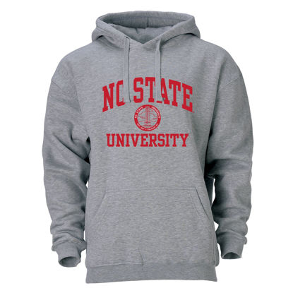 Picture of Barnesmith North Carolina State University Wolfpack NCSU, NC State Hooded Sweatshirt, Heritage, Charcoal Grey, X-Large