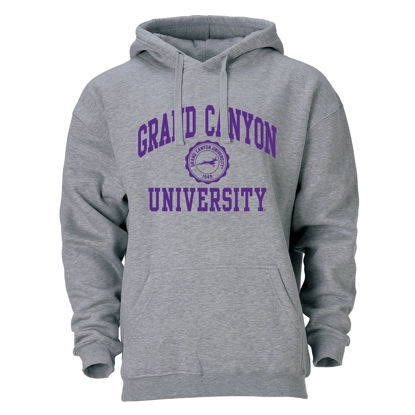 Picture of Barnesmith Grand Canyon University GCU Lopes Hooded Sweatshirt, Heritage, Charcoal Grey, XX-Large