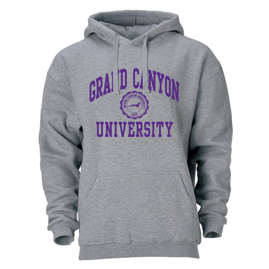 Picture of Barnesmith Grand Canyon University GCU Lopes Hooded Sweatshirt, Heritage, Charcoal Grey, XX-Large