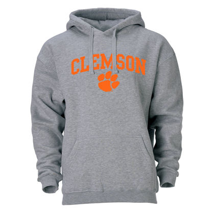 Picture of Barnesmith Clemson University Tigers Hooded Sweatshirt, Heritage, Charcoal Grey, XX-Large
