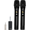 Picture of Wireless Microphone, Bietrun UHF Metal Dual Handheld Cordless Dynamic Mic System with Rechargeable Receiver, 1/4‘’Output, for Karaoke, Church, Speech, Wedding, Party Singing(160 ft Range)-Auto Connect