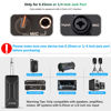 Picture of Wireless Microphone, Bietrun UHF Metal Dual Handheld Cordless Dynamic Mic System with Rechargeable Receiver, 1/4‘’Output, for Karaoke, Church, Speech, Wedding, Party Singing(160 ft Range)-Auto Connect