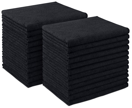 Picture of AIDEA Microfiber Cleaning Cloth 24 Pack, 12inx16in Microfiber Towel for Cars, Soft & Absorbent Microfiber Towels, Lint Free Cleaning Cloth, Premium Wash Cloth for House, Kitchen, Car, Shop Towels