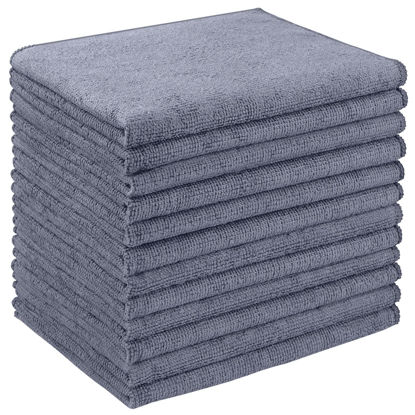 Picture of AIDEA Microfiber Cleaning Cloth 12 Pack, 12inx16in Microfiber Towel for Cars, Soft & Absorbent Microfiber Towels, Lint Free Cleaning Cloth, Premium Wash Cloth for House, Kitchen, Car, Shop Towels