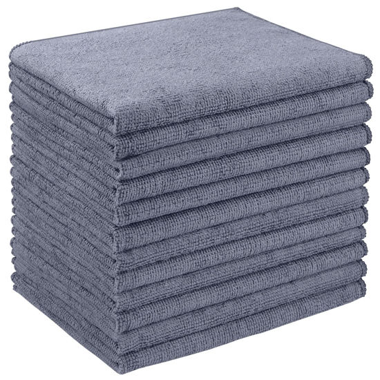 Picture of AIDEA Microfiber Cleaning Cloth 12 Pack, 12inx16in Microfiber Towel for Cars, Soft & Absorbent Microfiber Towels, Lint Free Cleaning Cloth, Premium Wash Cloth for House, Kitchen, Car, Shop Towels