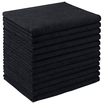 Picture of AIDEA Microfiber Cleaning Cloth 12 Pack, 12inx16in Microfiber Towel for Cars, Soft & Absorbent Microfiber Towels, Lint Free Cleaning Cloth, Premium Wash Cloth for House, Kitchen, Car, Shop Towels