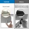 Picture of Yuoyar 2 Packs Magnetic Sunglass Holder for Car Visor - Sunglasses Clip for Car Visor Universal Fit for Different Size Eyeglasses - Convenient Interior Car Accessories (2, Grey)