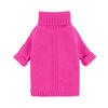 Picture of Fitwarm Dog Turtleneck Sweater, Dog Winter Clothes for Small Dogs Girl, Knitted Pet Coat, Cat Outfit, Hot Pink, XXL