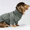 Picture of Fitwarm Dog Turtleneck Sweater, Thermal Knitted Pet Coat, Dog Winter Clothes for Small Dogs, Cat Apparel, Heather Grey, XSmall
