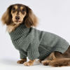 Picture of Fitwarm Dog Turtleneck Sweater, Thermal Knitted Pet Coat, Dog Winter Clothes for Small Dogs, Cat Apparel, Heather Grey, XXL
